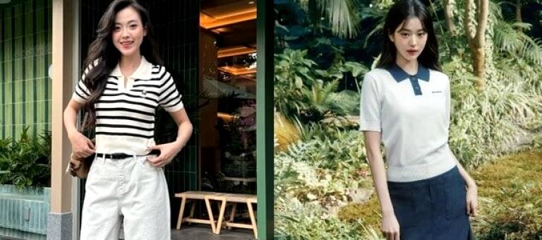 This 'middle ground' style, between a t-shirt and a shirt, offers an elegant yet comfortable look.