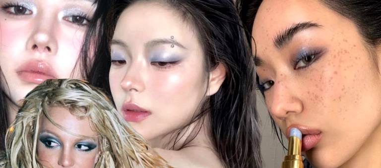 Blue eye makeup is making a huge comeback in 2026: 'Icy Blue' is everywhere, Y2K reached its peak when 'tacky' became chic.
