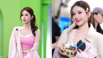 The secret to applying blush to achieve a sweet, innocent look like Zhao Lusi's.