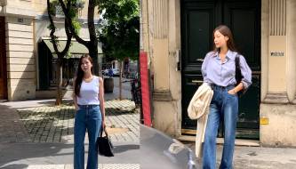 5 ways to style jeans in a minimalist style: simple yet striking.