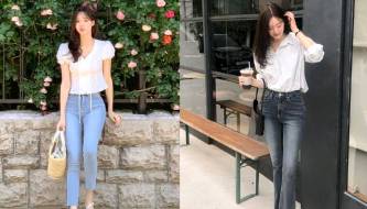 3 types of jeans for petite women that make legs look longer even with high heels or even without legs.