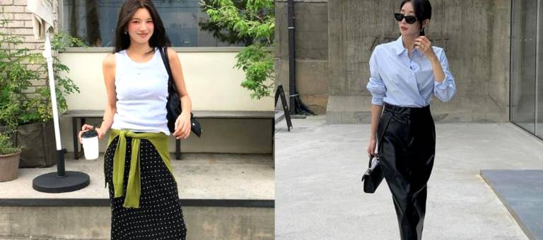 Even the simplest black skirt can look chic and sophisticated when paired with these four types of tops.