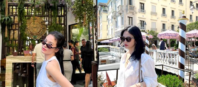 Learn how to create a minimalist yet captivating travel outfit like Song Hye Kyo.