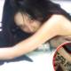 The 2002-born female singer showed off a revealing photo but quickly deleted it because of a huge Chinese character running down her side?