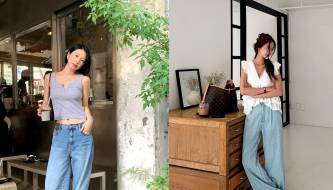 How to style wide-leg jeans for summer: Stay cool and fashionable.