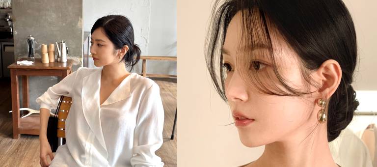 4 simple hairstyles that make your face look slimmer in the summer.