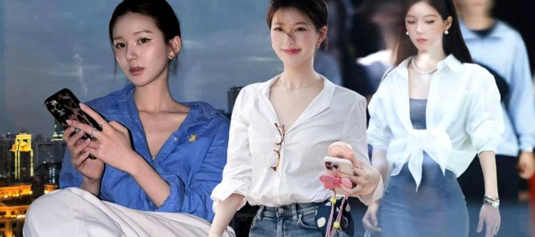 Zhao Lusi isn't tall, but she looks beautiful in anything she wears; even basic shirts are selling out fast because of her.