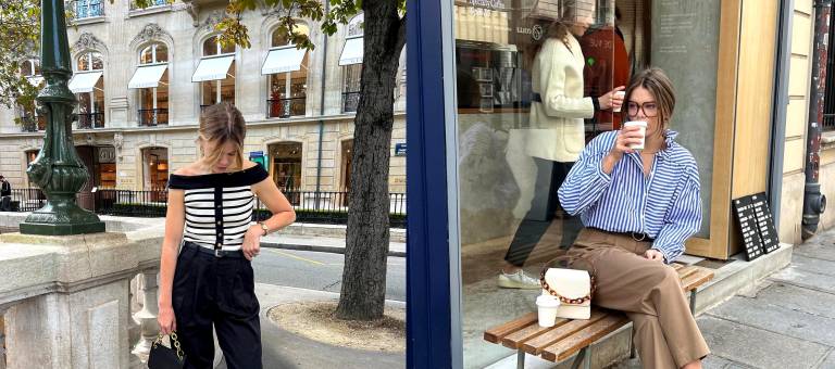 4 types of tops French women often wear with wide-leg trousers to maintain an elegant look.