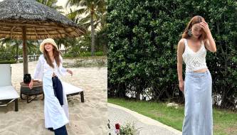 10 youthful and vibrant travel outfit ideas from Yen Trang at age 42.