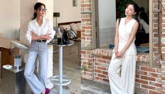 5 types of trousers that go perfectly with a white shirt; wearing the whole combo always looks great.