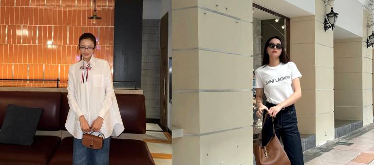 4 ways to style wide-leg jeans like Vietnamese celebrities for summer.