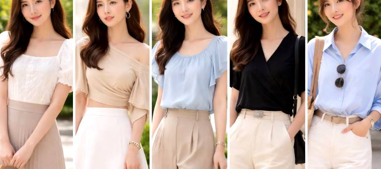 5 types of summer tops that cleverly conceal upper arms, making you look much slimmer.