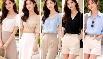 5 types of summer tops that cleverly conceal upper arms, making you look much slimmer.