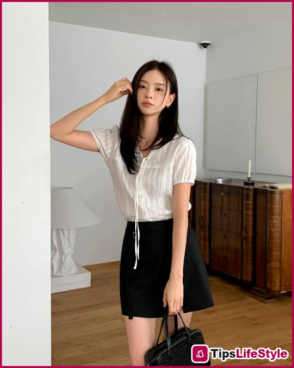 images 3 of Even the simplest black skirt can look chic and sophisticated when paired with these four types of tops.