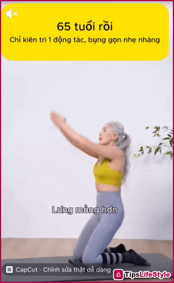 images 1 of 2 exercises to help middle-aged women achieve a slim waist and flat stomach: Performing them 100 times a day can also help you look younger than your age.