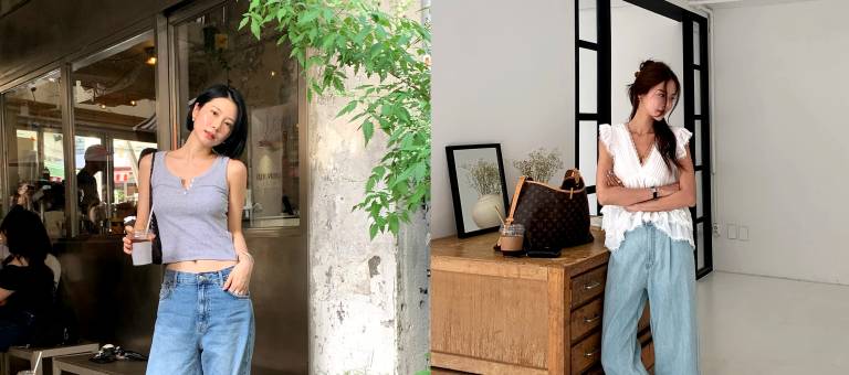 How to style wide-leg jeans for summer: Stay cool and fashionable.