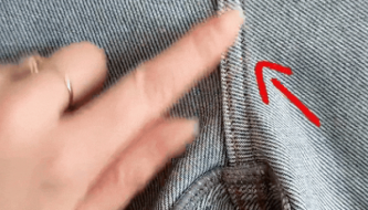 No need to try them on, here's a trick to tell the difference between genuine and fake jeans just by looking at them!