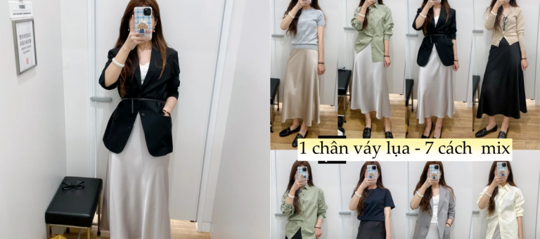 7 ways to style a silk skirt that are both elegant and flattering for the office.
