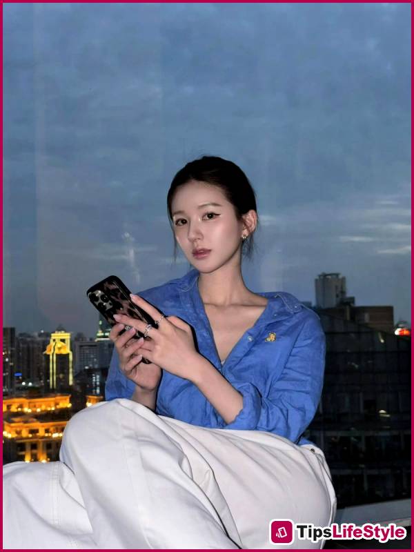 images 1 of Learn how to wear a shirt like Zhao Lusi: simple yet striking and attractive.