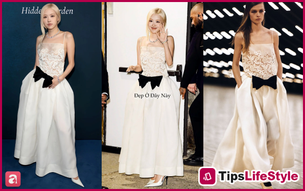images 5 of Rosé looks more beautiful than the brand's models, like a princess in the brand-new, high-end jewelry.