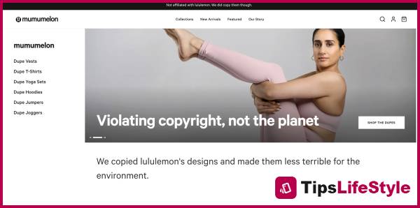 images 2 of Mumumelon - a sustainable fashion campaign putting pressure on Lululemon in London.