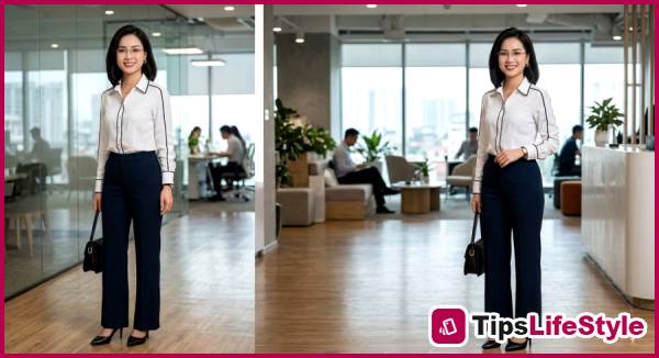 images 4 of No need for designer clothes: 7 work outfit formulas that will make you look more 'expensive'.