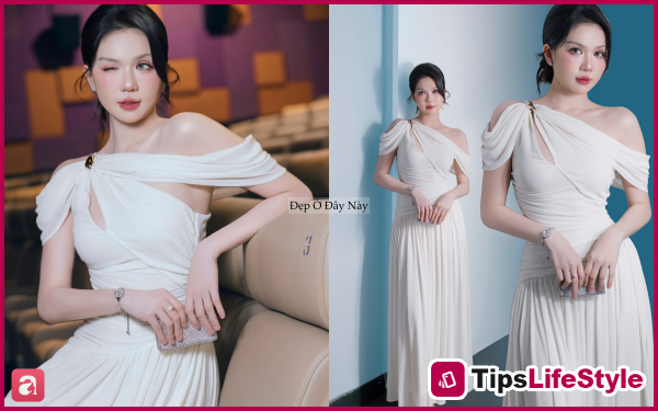 images 3 of Ngoc Trinh and Tieu Vy compete in a fashion showdown, with neither side winning when wearing the same outfit.