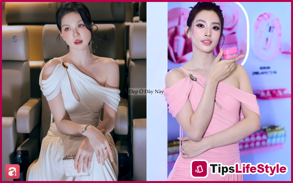 images 5 of Ngoc Trinh and Tieu Vy compete in a fashion showdown, with neither side winning when wearing the same outfit.