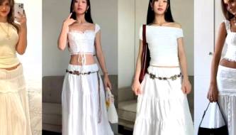 A white linen dress is the 'national dress' of summer 2026; no matter how you wear it, it exudes a sophisticated and elegant vibe.