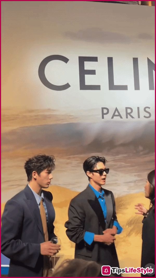 images 6 of Park Bo Gum was overshadowed by a handsome Chinese man at the Celine event.