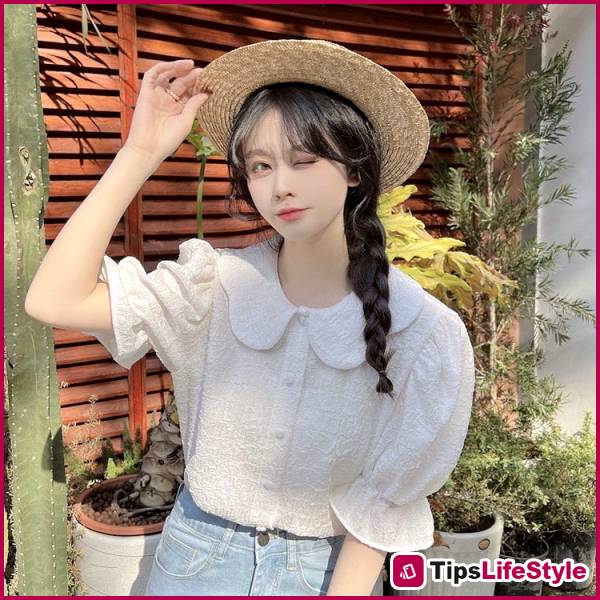 images 2 of Peter Pan collar shirts: A popular style-rejuvenating item making a comeback.