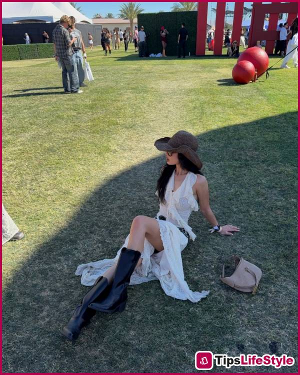 images 2 of A photo of a pretty girl in simple clothes posing on the grass received over 50,000 likes; her profile is even more amazing.