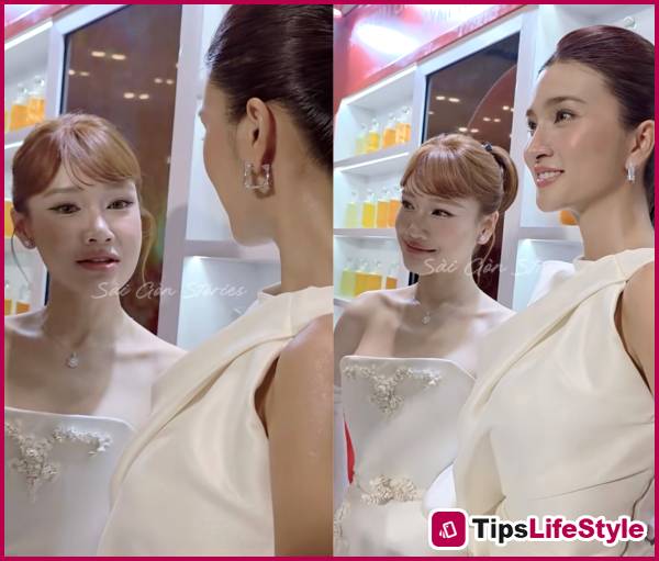 images 3 of Nha Phuong 'clashes' with visual queen Kim Tuyen, her gaunt face being compared to Ariana Grande.
