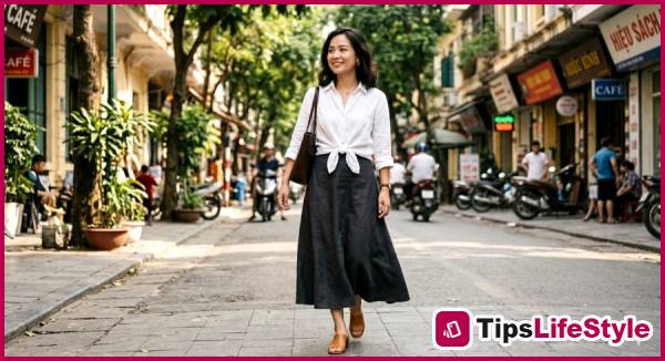 images 4 of 5 simple yet surprisingly stylish ways to wear a skirt that will elevate your look.