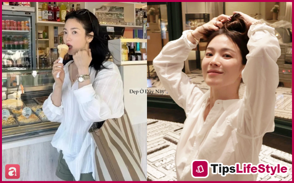 images 4 of Song Hye Kyo's skincare secret: Even at 40+, her skin remains smooth, radiant, and youthful.