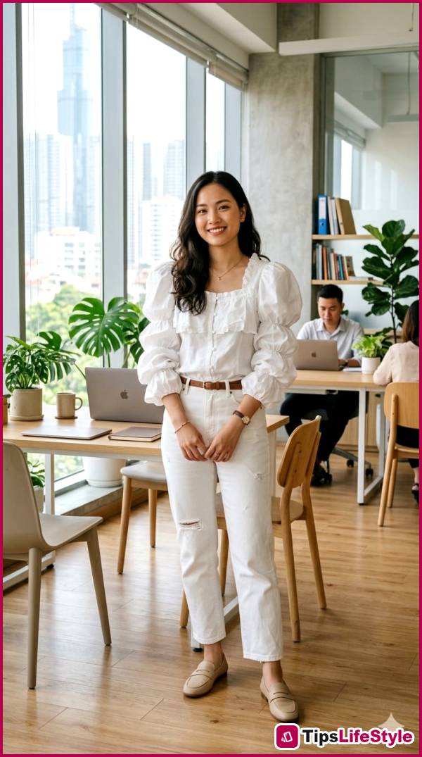 images 1 of 5 sophisticated, easy-to-wear, yet stylish ways to put together office outfits for summer.