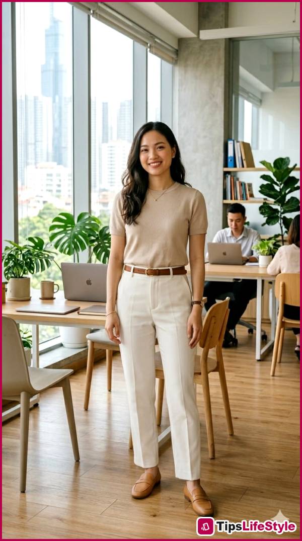 images 2 of 5 sophisticated, easy-to-wear, yet stylish ways to put together office outfits for summer.
