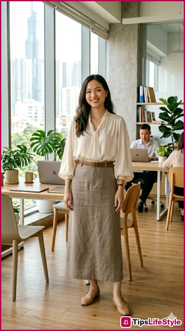 images 4 of 5 sophisticated, easy-to-wear, yet stylish ways to put together office outfits for summer.