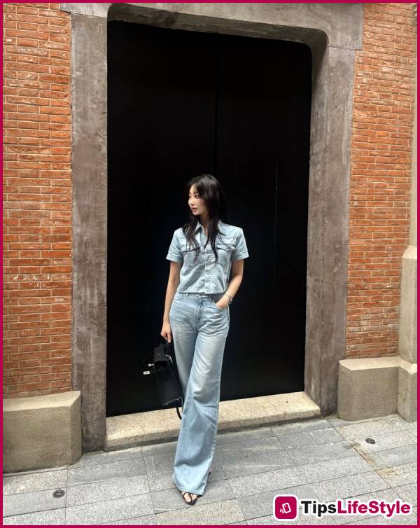 images 2 of 5 ways to style jeans in a minimalist style: simple yet striking.