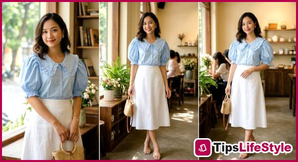 images 1 of 5 types of summer tops that cleverly conceal upper arms, making you look much slimmer.