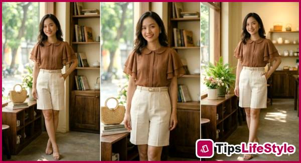 images 3 of 5 types of summer tops that cleverly conceal upper arms, making you look much slimmer.