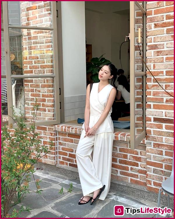images 10 of 5 types of trousers that go perfectly with a white shirt; wearing the whole combo always looks great.
