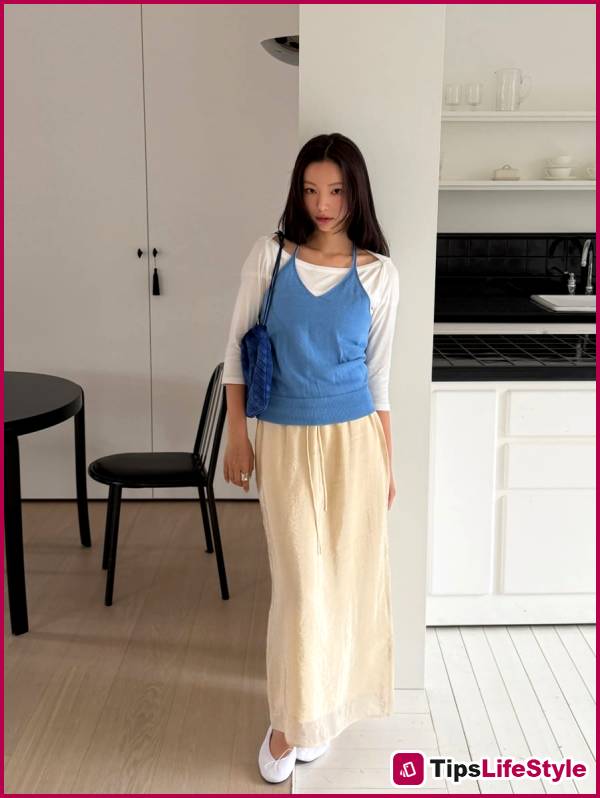 images 1 of 4 ways to style bright-colored skirts to elevate your summer look.