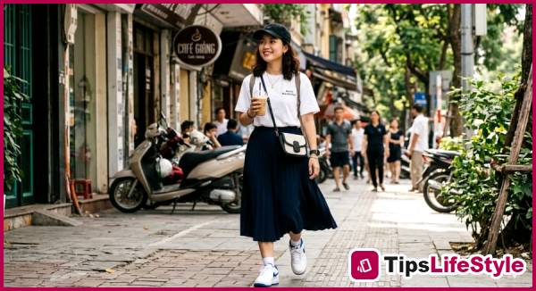 images 4 of 4 ways to style a shift skirt in summer: Simple yet surprisingly chic.