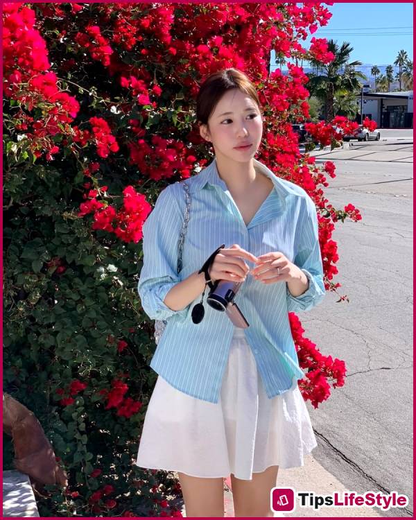 images 3 of 4 ways to style a skirt for your trip: Effortless, versatile, and always attractive.
