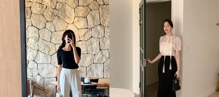 5 outfit ideas for a cool and elegant summer office look.