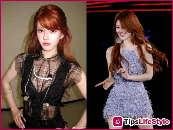 images 2 of Zhao Lusi continuously creates a sensation with a series of skin-enhancing hair colors; each change elevates her beauty.