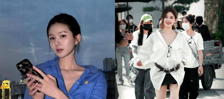 Learn how to wear a shirt like Zhao Lusi: simple yet striking and attractive.
